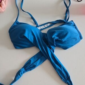 Blue Bikini Top